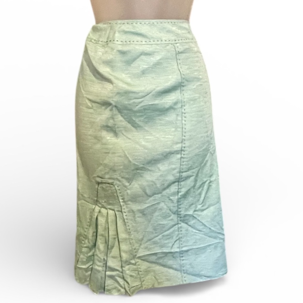 Vintage Carlisle Silk Lined Skirt Light Green Size 8